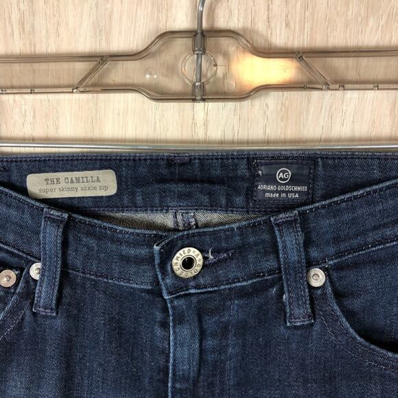 AG Adriano Goldschmied The Camilla Super Skinny Ankle Zip Low Rise Jeans Size 26 - Picture 6 of 12